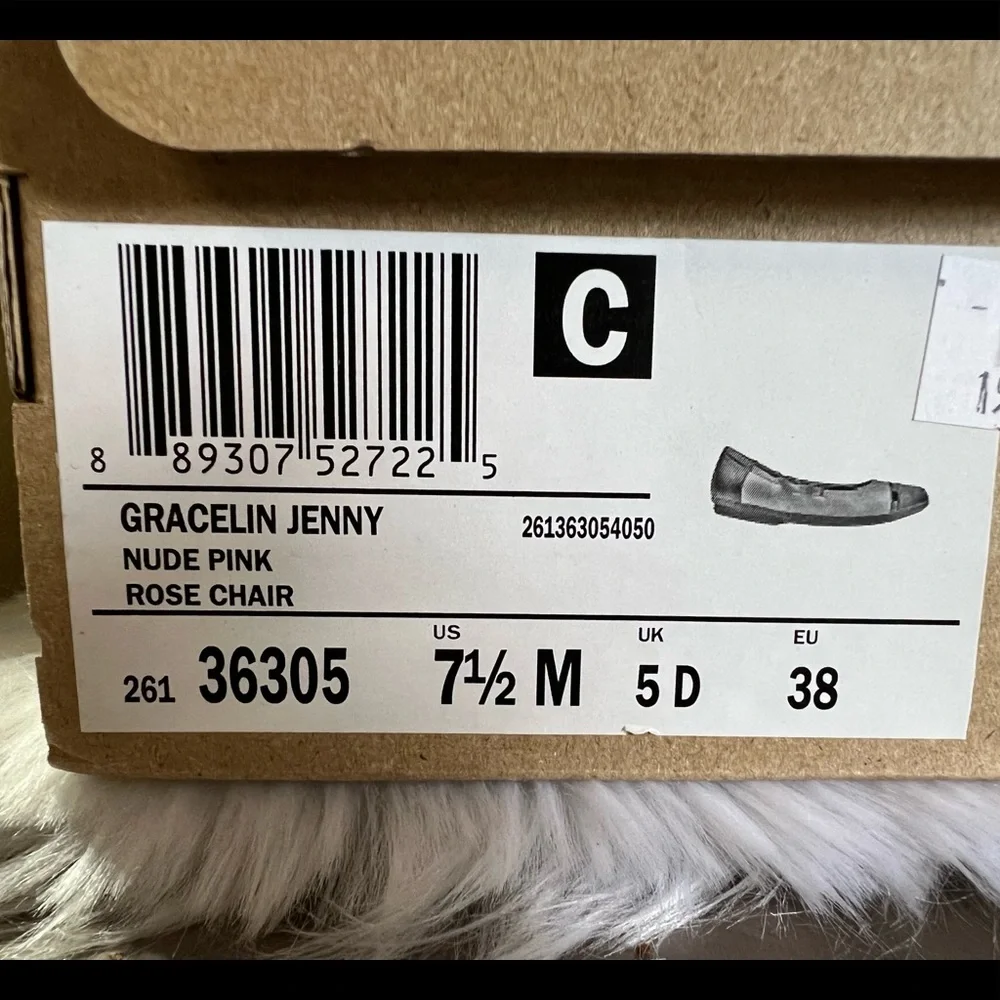 New Clarks Women's Gracelin Jenny Flat Nude Pink - Picture 12 of 14